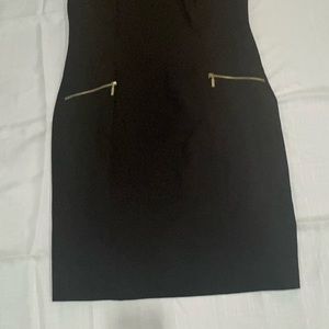 Calvin Klein dress with gold zipper pockets
